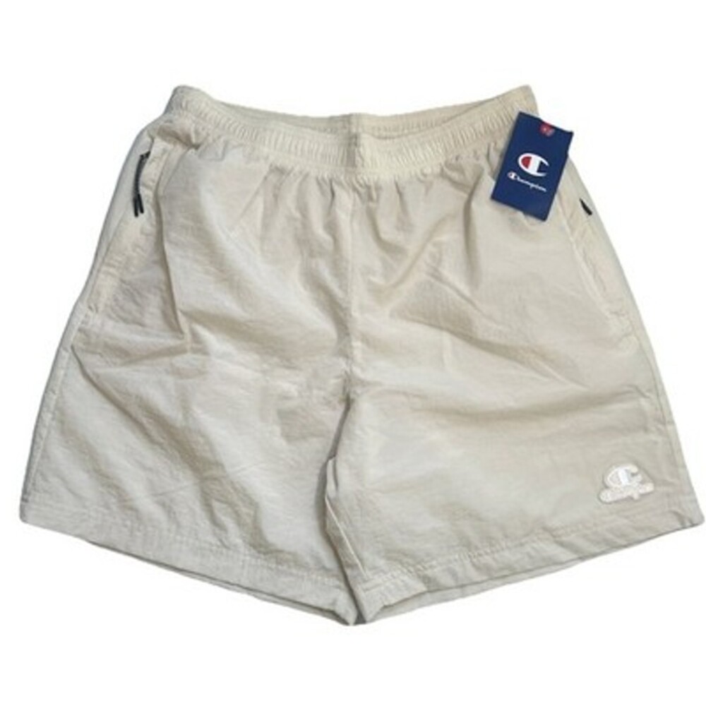 Champion Swim Shorts Men Medium Tan Mesh Lined Beach Pool Boating